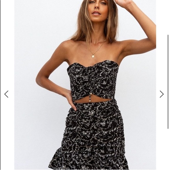 Sabo Skirt Floral Draw Dress NWT - Picture 5 of 6